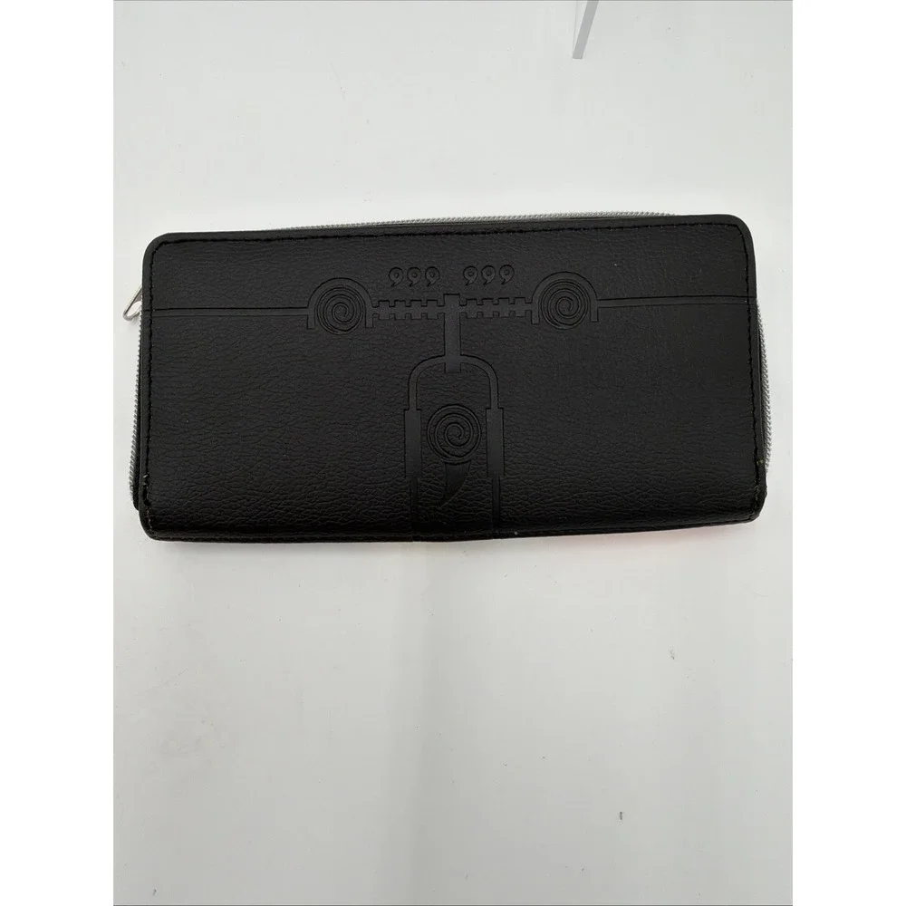 Naruto Shippuden Wallet Orange Black Anime Rectangle‎ Zip Up - NEW